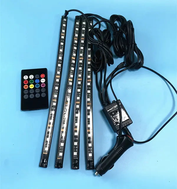 BARRAS LED DECORATIVO PARA PISO INTERIOR DE COCHE